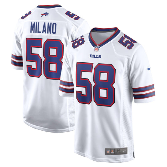 Matt Milano Buffalo Bills Nike Away Game   Jersey - White