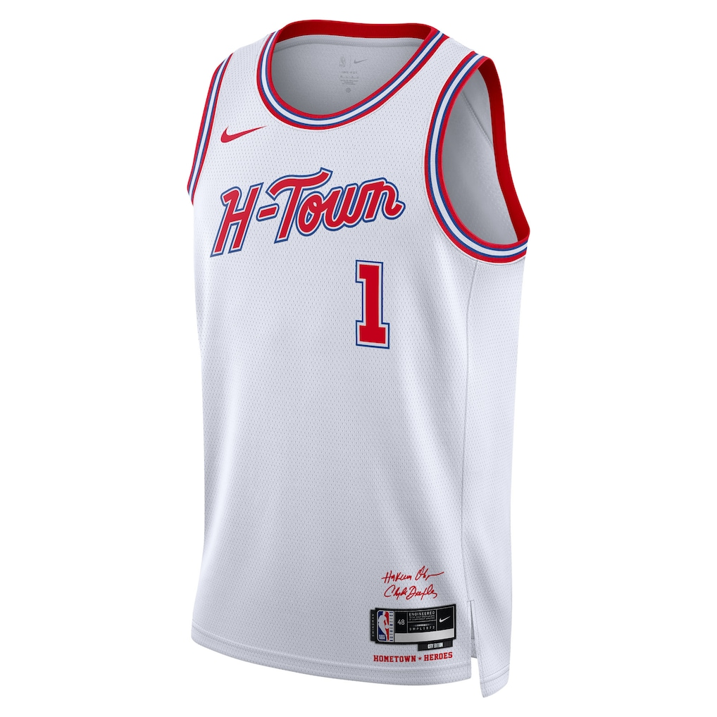 Houston Rockets Amen Thompson Nike White 2025/26 Swingman Jersey - City Edition