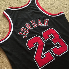 Michael Jordan Chicago Bulls 23 Black Thorwback Jersey