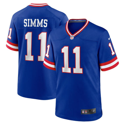 Phil Simms New York Giants Nike Classic Retired   Game Jersey - Royal