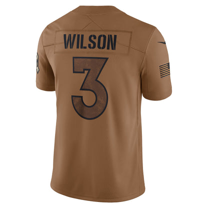 Russell Wilson Denver Broncos Nike Salute To Service Limited Jersey - Brown