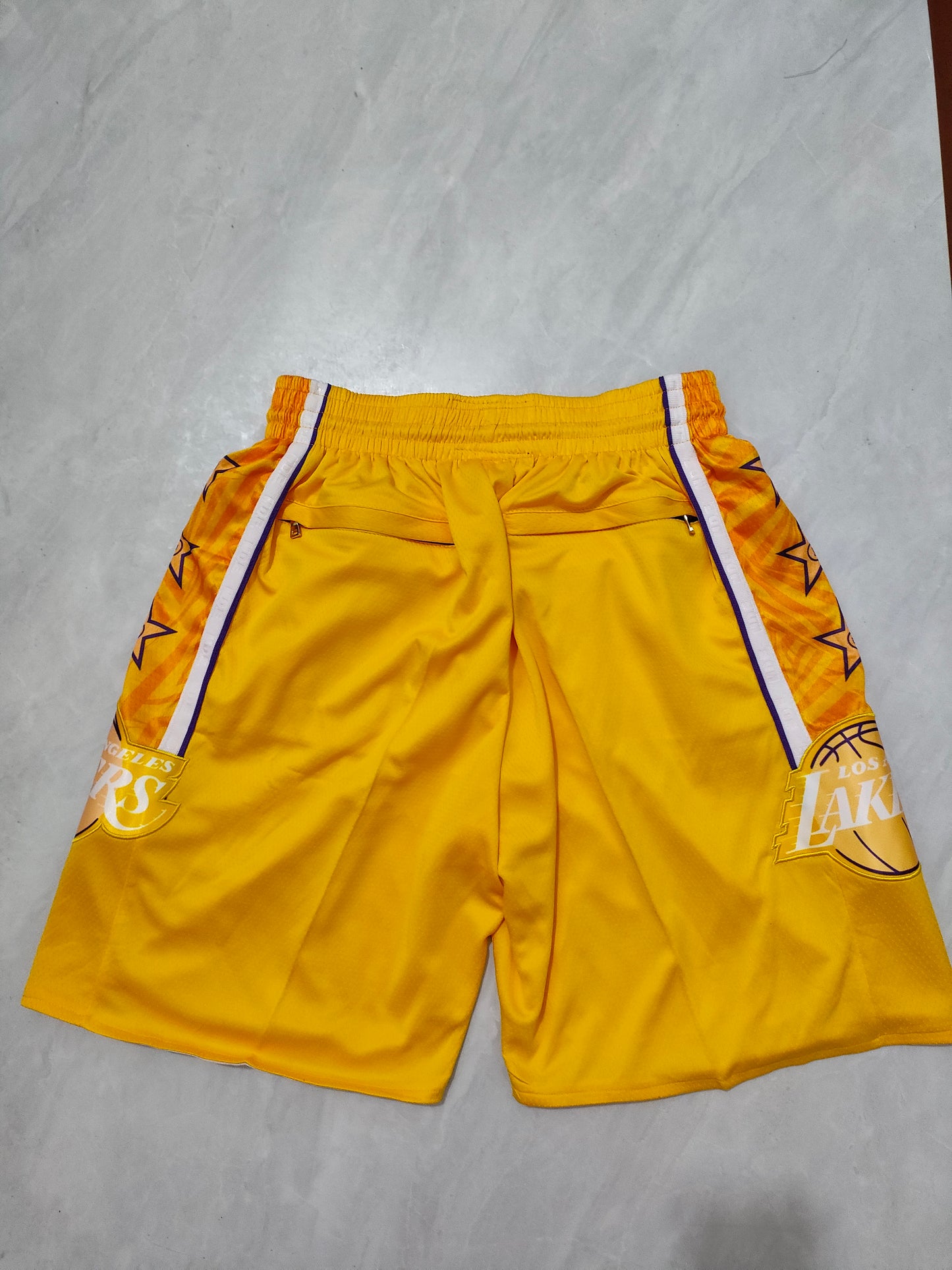 Los Angeles Lakers Yellow City Edition Pocket Shorts