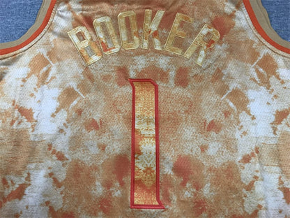 Devin Booker Orange Phoenix Suns Jersey