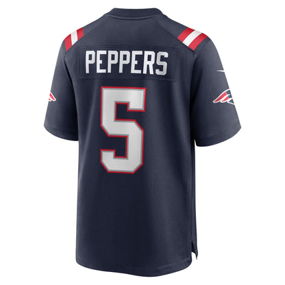 Jabrill Peppers New England Patriots Nike Game   Jersey - Navy
