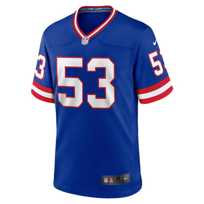 Harry Carson New York Giants Nike Classic Retired   Game Jersey - Royal