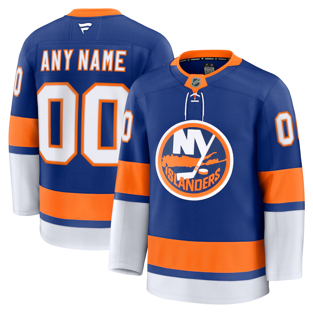 Men's New York Islanders  Royal Home Premium Custom Jersey
