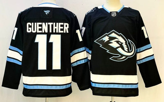 Men's Utah Mammoth Dylan Guenther #11 Black Player Jersey