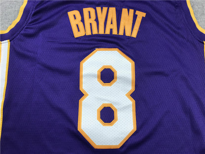 Los Angeles Lakers #8 Kobe Bryant Retired Purple Jersey