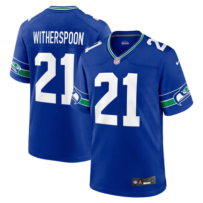 Devon Witherspoon Seattle Seahawks Nike Throwback   Game Jersey - Royal