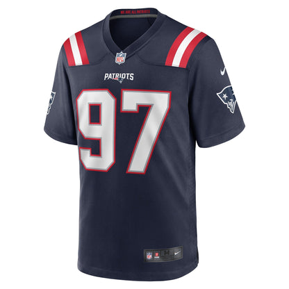 DaMarcus Mitchell New England Patriots Nike Game   Jersey - Navy