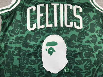 Boston Celtics BAPE #93 Throwback — Embroidered Jersey