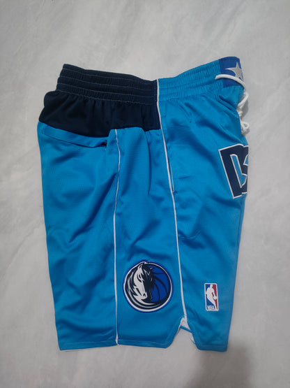 JUST DON Dallas Mavericks Blue Pocket Shorts