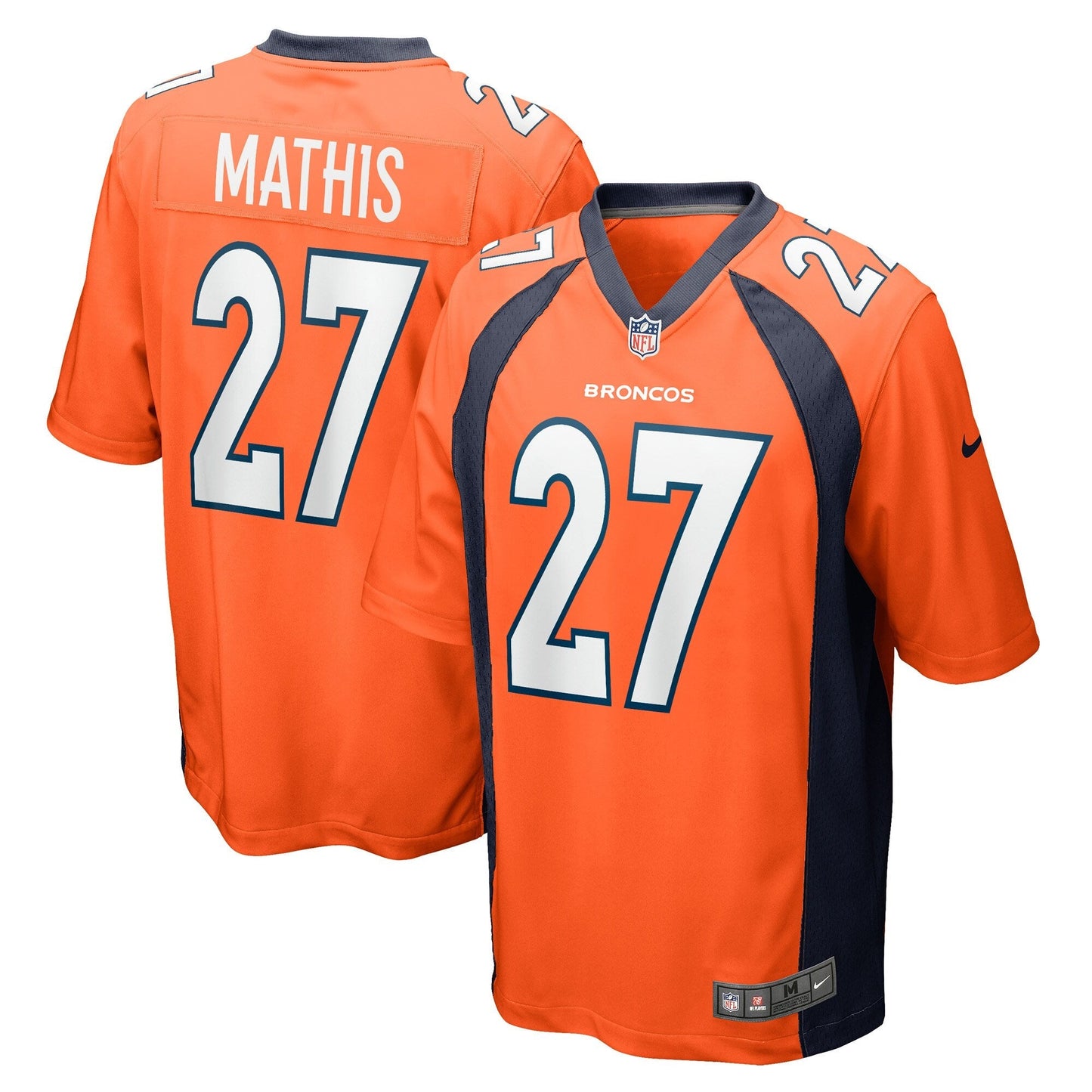 Damarri Mathis Denver Broncos Nike Game   Jersey - Orange