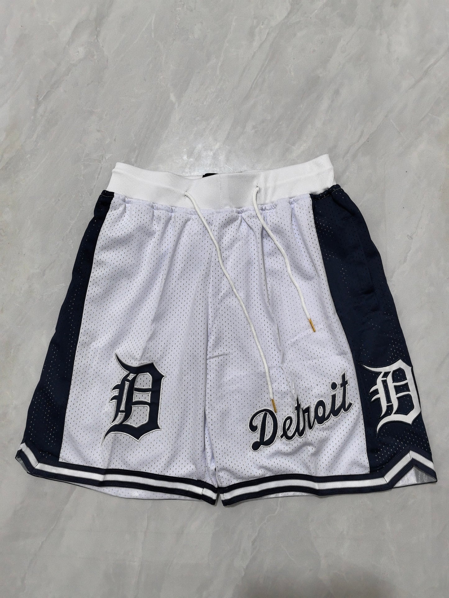 Detroit Tigers white pocket shorts