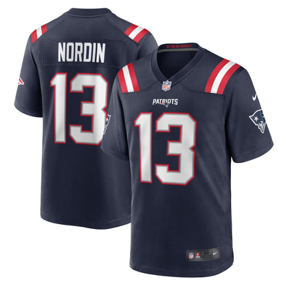 Quinn Nordin New England Patriots Nike Game   Jersey - Navy