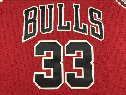Chicago Bulls Scottie Pippen #33 1997-98 Throwback — Embroidered