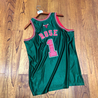 Derrick Rose Chicago Bulls Throwback Jersey St. Patrick's Day