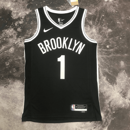 Brooklyn Nets Mikal Bridges Black 2023-2024 season Jersey