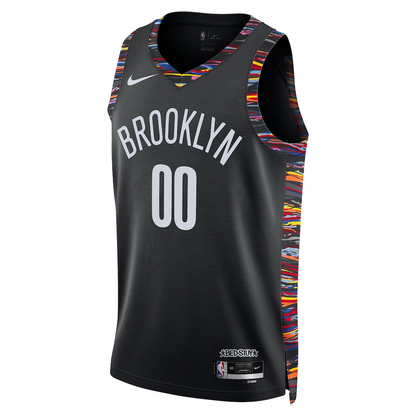 Brooklyn Nets Nike Black 2025/26 City Edition Swingman Custom Jersey