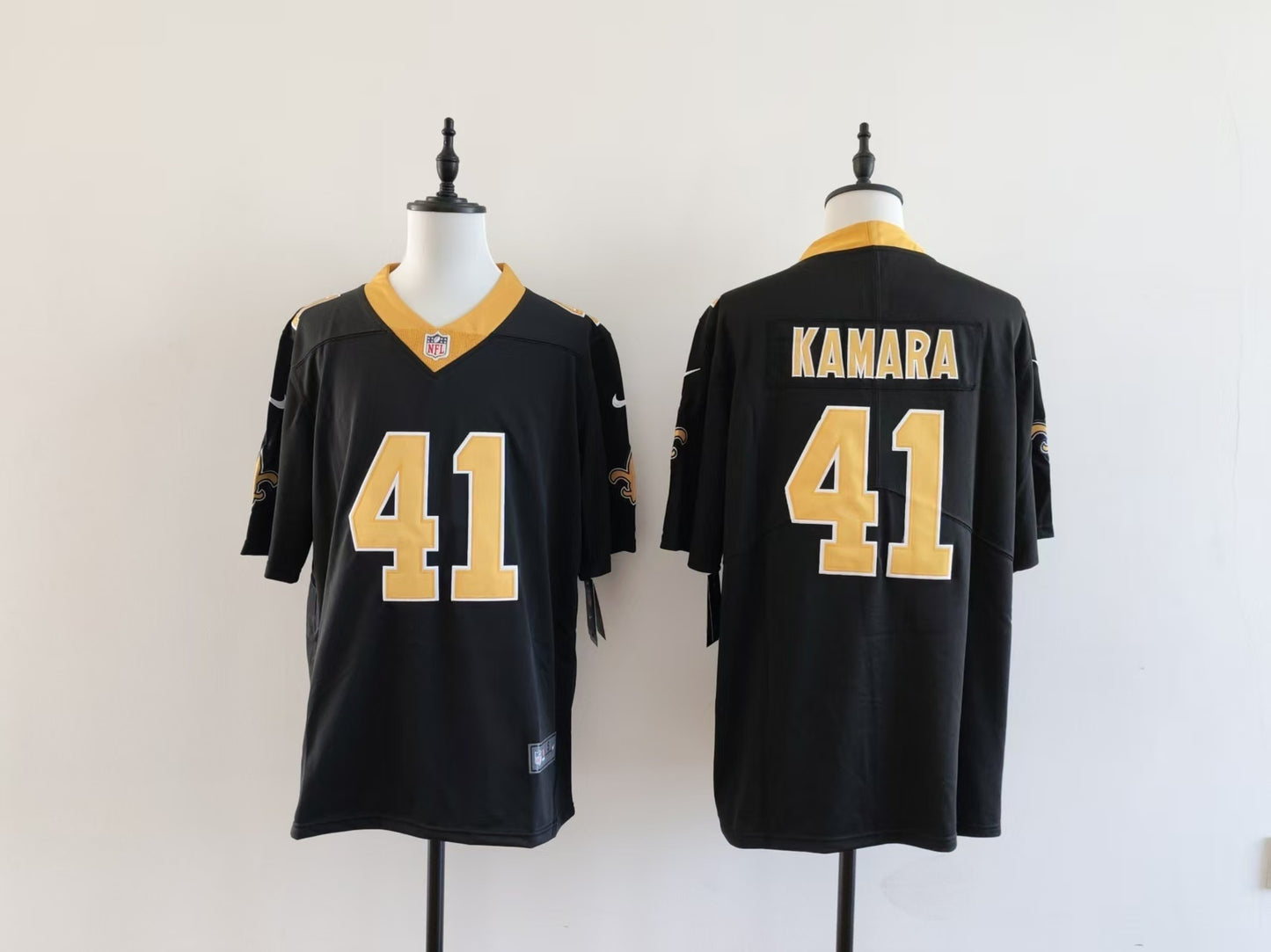 Men's New Orleans Saints Alvin Kamara Jersey-Black