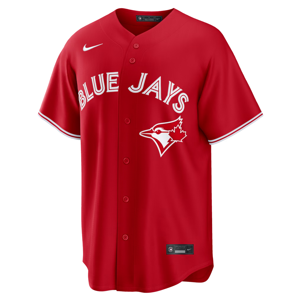 Men's Toronto Blue Jays Vladimir Guerrero Jr. #27 Red Canada Day Replica Jersey
