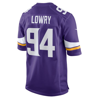 Dean Lowry Minnesota Vikings Nike Game   Jersey - Purple