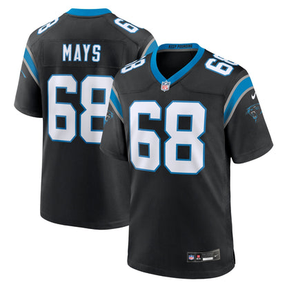 Cade Mays Carolina Panthers Nike Team Game Jersey -  Black