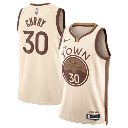 Golden State Warriors Stephen Curry Nike Tan 2025/26 Swingman Jersey - City Edition