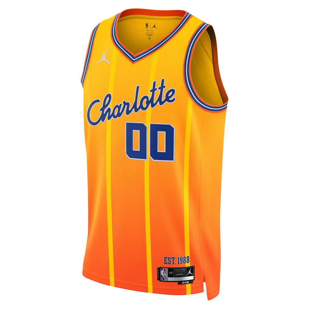 Charlotte Hornets Jordan Brand Orange 2025/26 City Edition Swingman Custom Jersey
