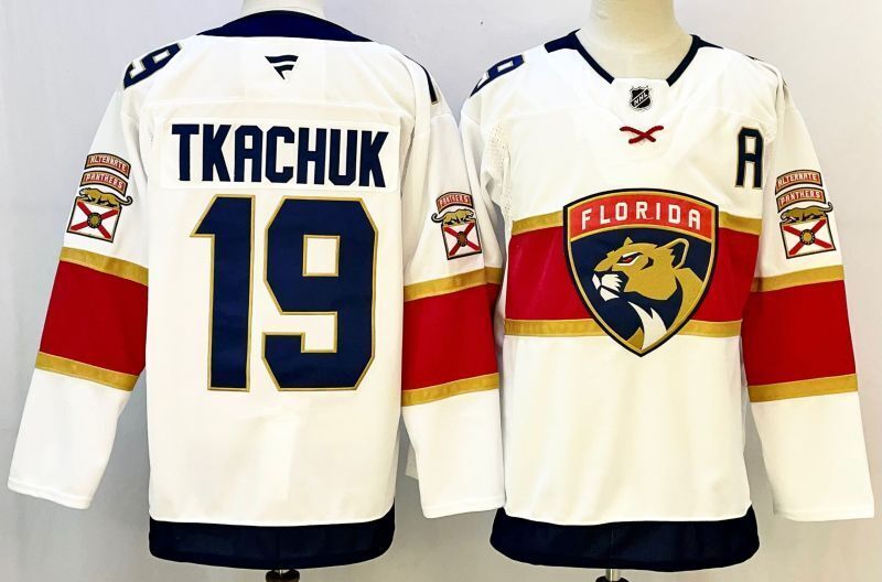 Men's Florida Panthers Matthew Tkachuk #19  White Player Jersey