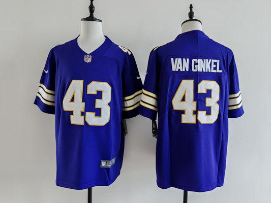 Men's Minnesota Vikings Andrew Van Ginkel Nike Jersey -  Retro Purple