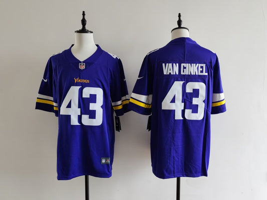 Men's Minnesota Vikings Andrew Van Ginkel Nike Jersey -  Purple#43