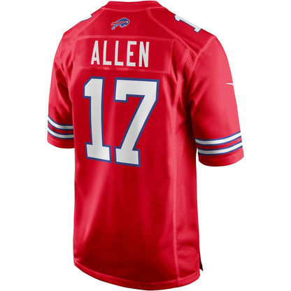 Josh Allen Buffalo Bills Nike Alternate Game   Jersey - Red