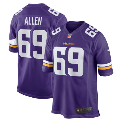Jared Allen Minnesota Vikings Nike Retired   Game Jersey - Purple