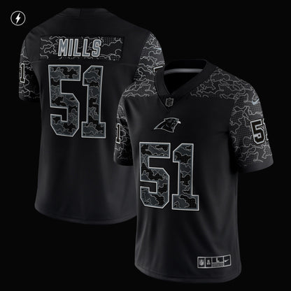 Sam Mills Carolina Panthers Nike Retired   RFLCTV Limited Jersey - Black