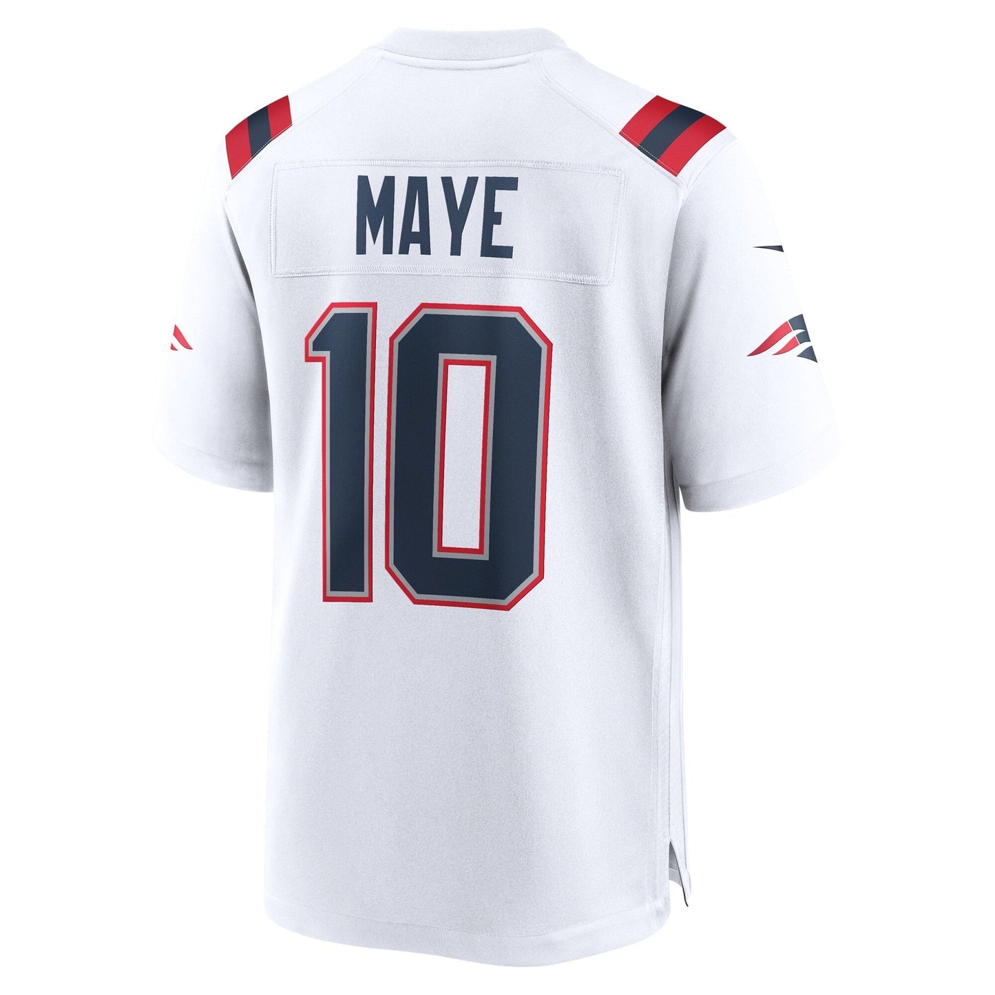 Drake Maye New England Patriots Nike    Game Jersey - White