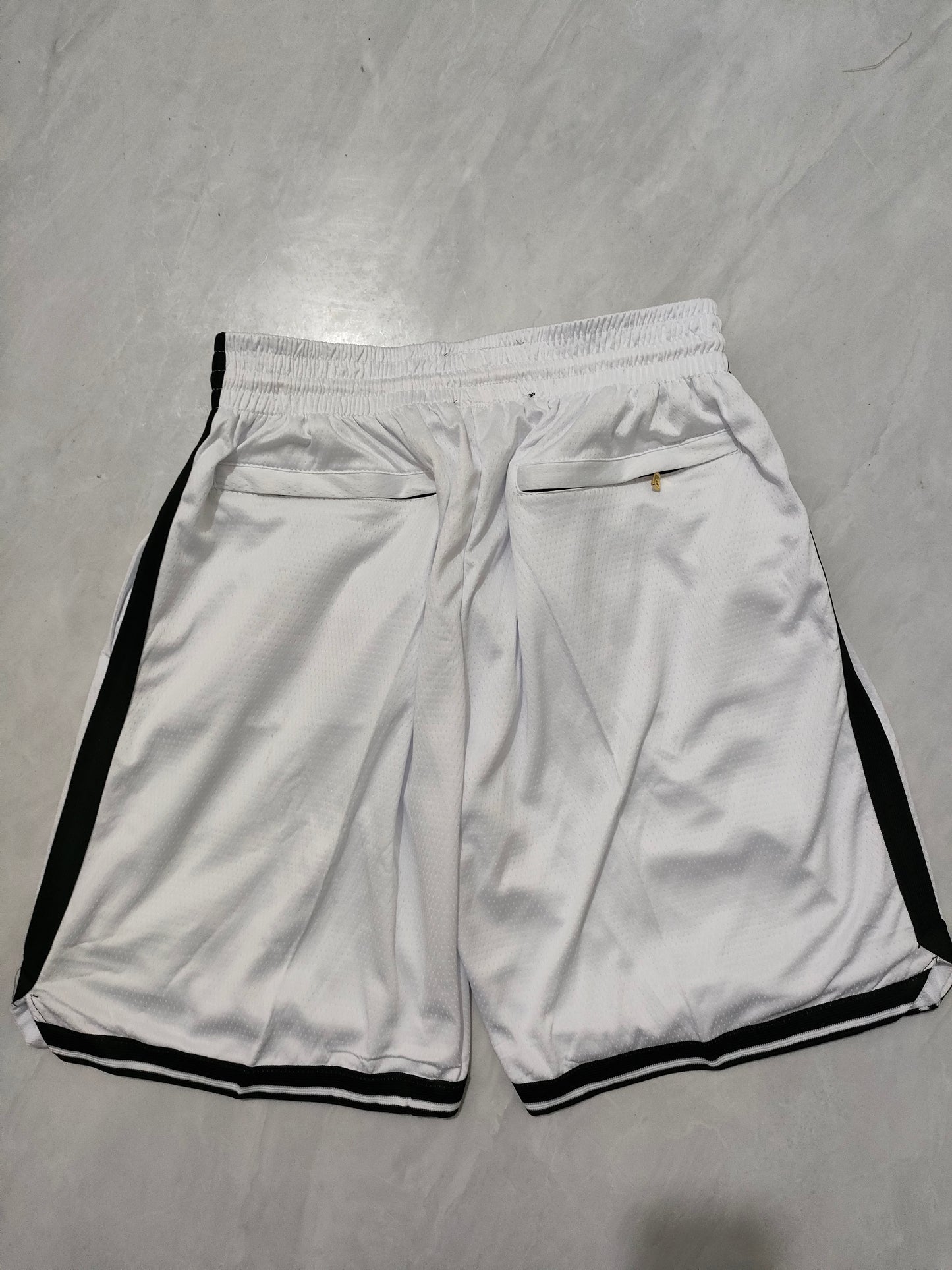 Brooklyn Nets White Regular Pocket Shorts
