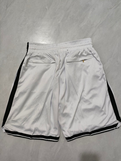 Brooklyn Nets White Regular Pocket Shorts
