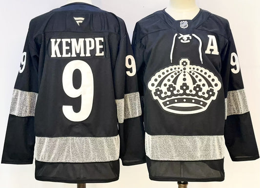 Men's Los Angeles Kings Adrian Kempe #9  Black Breakaway Player Jersey