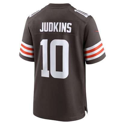 Cleveland Browns Quinshon Judkins Nike Brown 2025 NFL Draft Game Jersey