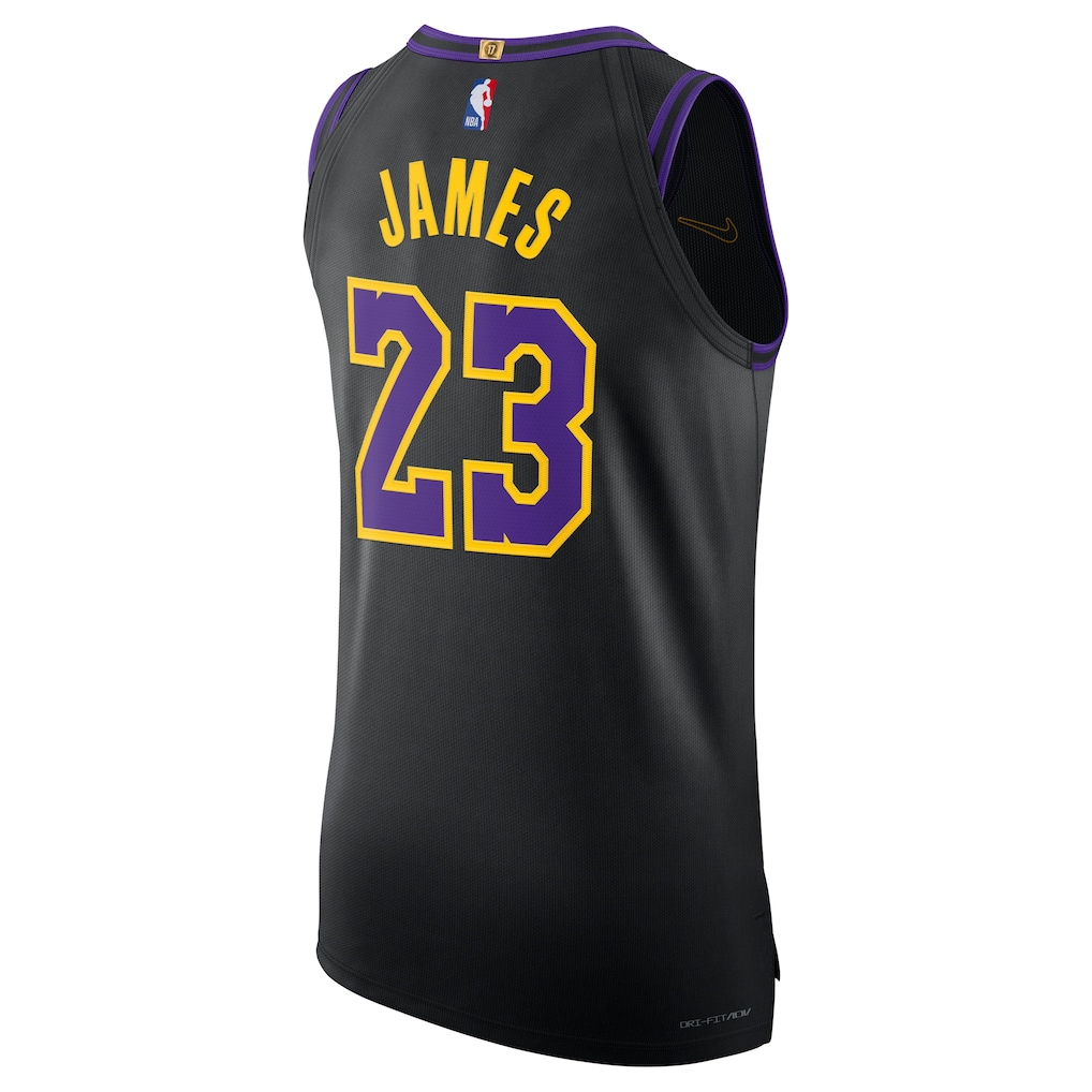 Los Angeles Lakers LeBron James Black 2025/26 Player Jersey - City Edition