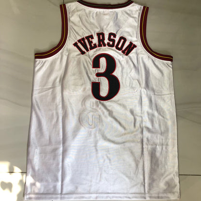 Allen Iverson Philadelphia 76ers 3 White MN