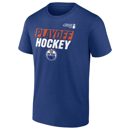 Men's Edmonton Oilers Royal 2025 Stanley Cup Playoffs Breakout T-Shirt