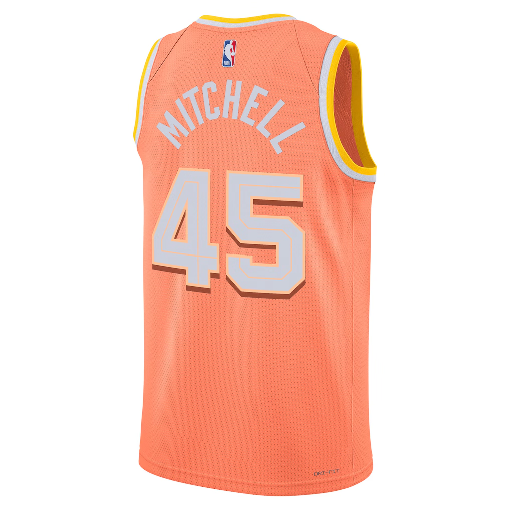 Cleveland Cavaliers Donovan Mitchell Nike Orange 2025/26 Swingman Jersey - City Edition