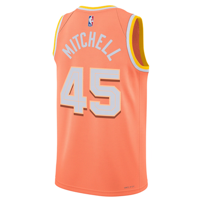 Cleveland Cavaliers Donovan Mitchell Nike Orange 2025/26 Swingman Jersey - City Edition