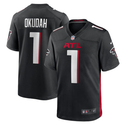 Jeff Okudah Atlanta Falcons Nike Game   Jersey - Black
