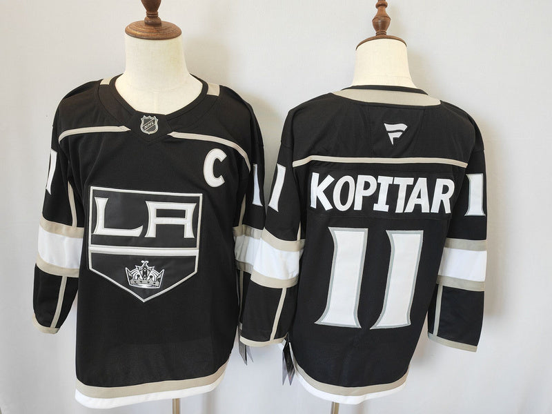 Men's Los Angeles Kings Anze Kopitar #11  Black Player Game Jersey