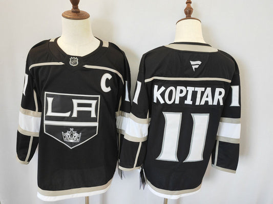 Men's Los Angeles Kings Anze Kopitar #11  Black Player Game Jersey
