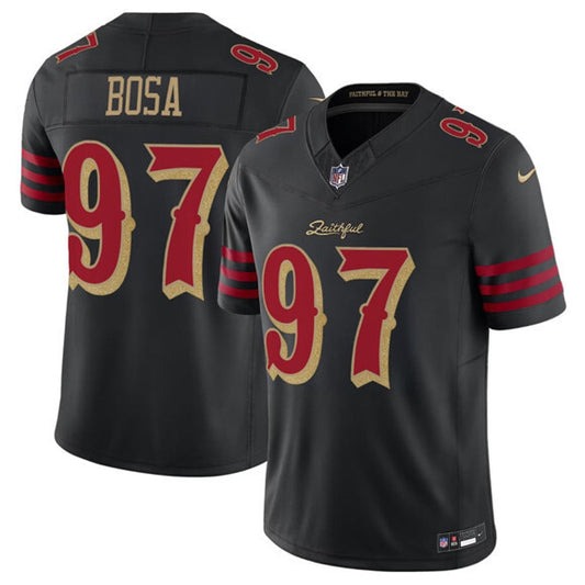 Men's Nick Bosa San Francisco 49ers  Black 2025 Rivalries Collection F.U.S.E. Limited Jersey