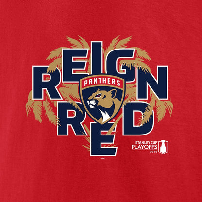 Men's Florida Panthers Red 2025 Stanley Cup Playoffs Home Ice T-Shirt